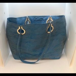 Beautiful Teal Shoulder Bag-Faux Leather